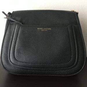 MARC JACOBS Empire City Messenger Leather Crossbody Bag - Black
